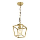 Pagoda 8" Vintage Farmhouse Iron Chain Pagoda LED Pendant