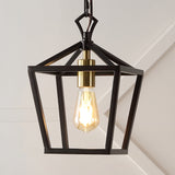 Pagoda 8" Vintage Farmhouse Iron Chain Pagoda LED Pendant