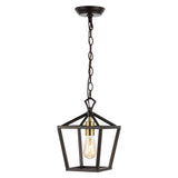 Pagoda 8" Vintage Farmhouse Iron Chain Pagoda LED Pendant