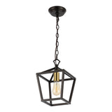 Pagoda 8" Vintage Farmhouse Iron Chain Pagoda LED Pendant