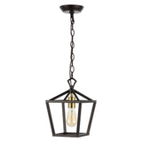 Pagoda 8" Vintage Farmhouse Iron Chain Pagoda LED Pendant