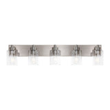 Margaret Seeded Glass/Iron Modern Contemporary LED Vanity Light