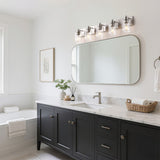 Margaret Seeded Glass/Iron Modern Contemporary LED Vanity Light