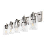 Margaret Seeded Glass/Iron Modern Contemporary LED Vanity Light
