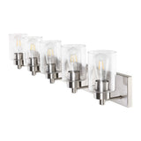 Margaret Seeded Glass/Iron Modern Contemporary LED Vanity Light