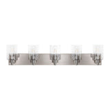 Margaret Seeded Glass/Iron Modern Contemporary LED Vanity Light