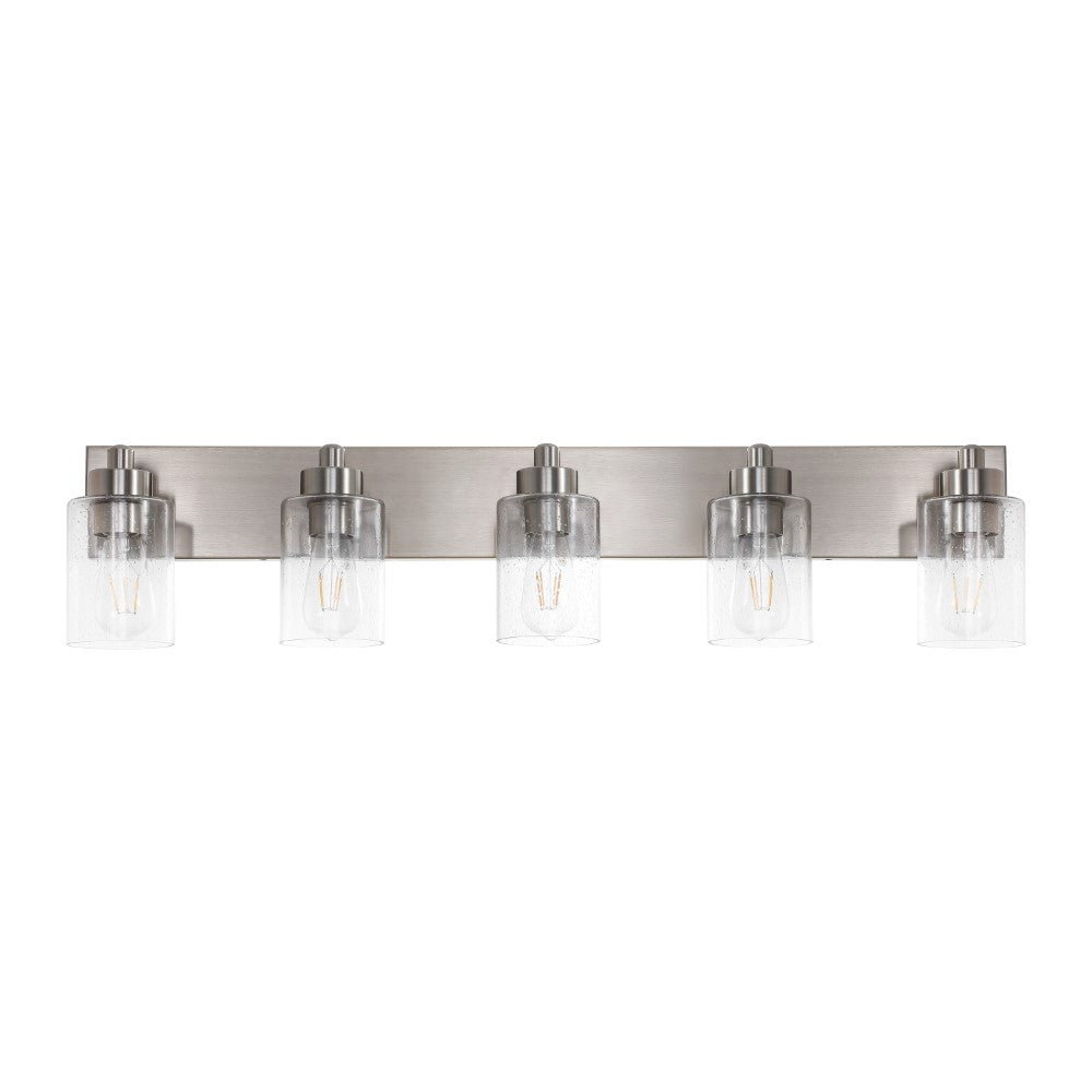 Margaret Seeded Glass/Iron Modern Contemporary LED Vanity Light