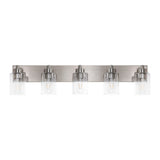 Margaret Seeded Glass/Iron Modern Contemporary LED Vanity Light