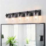 Margaret Seeded Glass/Iron Modern Contemporary LED Vanity Light