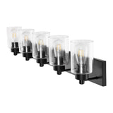 Margaret Seeded Glass/Iron Modern Contemporary LED Vanity Light