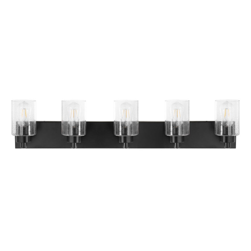 Margaret Seeded Glass/Iron Modern Contemporary LED Vanity Light