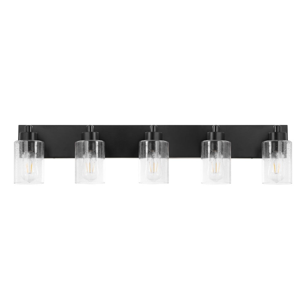 Margaret Seeded Glass/Iron Modern Contemporary LED Vanity Light