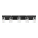Margaret Seeded Glass/Iron Modern Contemporary LED Vanity Light