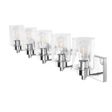 Margaret Seeded Glass/Iron Modern Contemporary LED Vanity Light