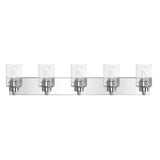 Margaret Seeded Glass/Iron Modern Contemporary LED Vanity Light