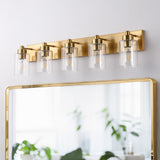 Margaret Seeded Glass/Iron Modern Contemporary LED Vanity Light