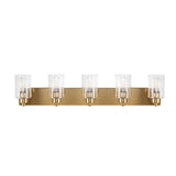 Margaret Seeded Glass/Iron Modern Contemporary LED Vanity Light