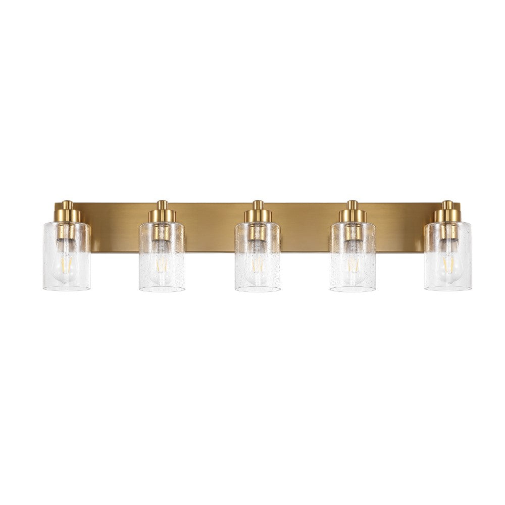 Margaret Seeded Glass/Iron Modern Contemporary LED Vanity Light