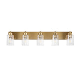 Margaret Seeded Glass/Iron Modern Contemporary LED Vanity Light