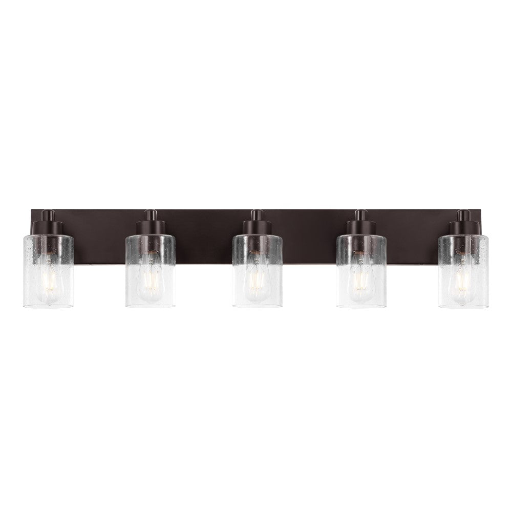 Margaret Seeded Glass/Iron Modern Contemporary LED Vanity Light