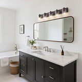 Margaret Seeded Glass/Iron Modern Contemporary LED Vanity Light