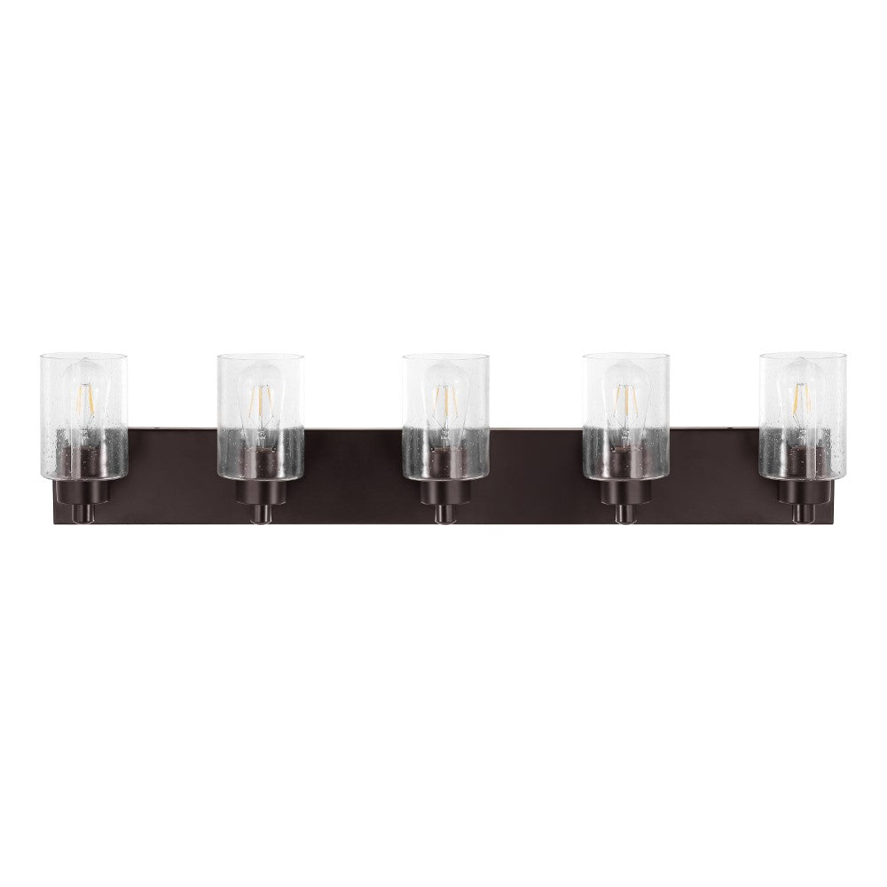 Margaret Seeded Glass/Iron Modern Contemporary LED Vanity Light