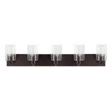 Margaret Seeded Glass/Iron Modern Contemporary LED Vanity Light