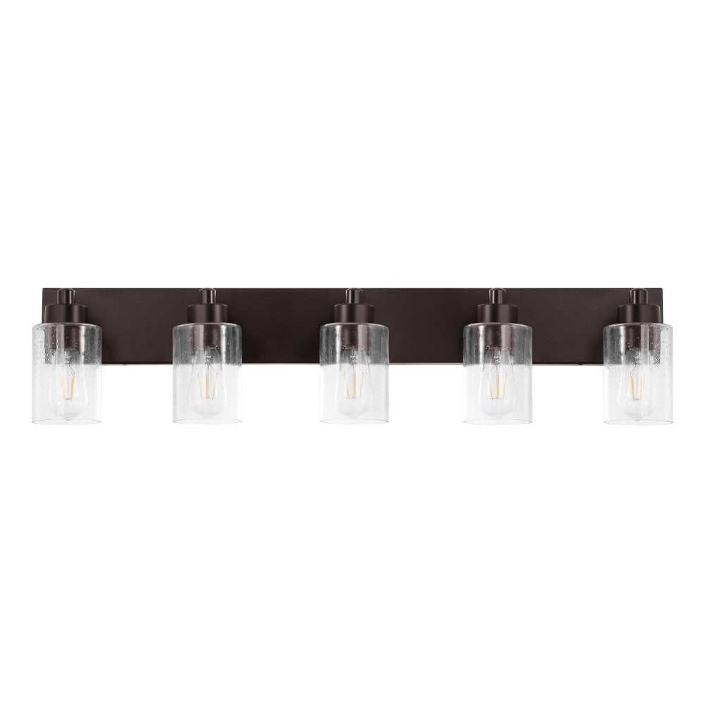Margaret Seeded Glass/Iron Modern Contemporary LED Vanity Light