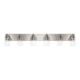 Margaret Seeded Glass/Iron Modern Contemporary LED Vanity Light