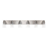 Margaret Seeded Glass/Iron Modern Contemporary LED Vanity Light