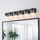Margaret Seeded Glass/Iron Modern Contemporary LED Vanity Light
