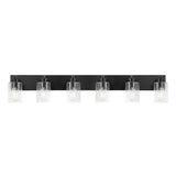 Margaret Seeded Glass/Iron Modern Contemporary LED Vanity Light