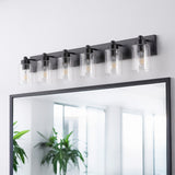 Margaret Seeded Glass/Iron Modern Contemporary LED Vanity Light
