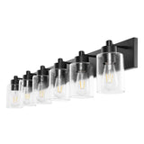 Margaret Seeded Glass/Iron Modern Contemporary LED Vanity Light