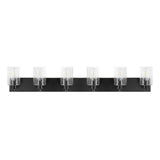 Margaret Seeded Glass/Iron Modern Contemporary LED Vanity Light