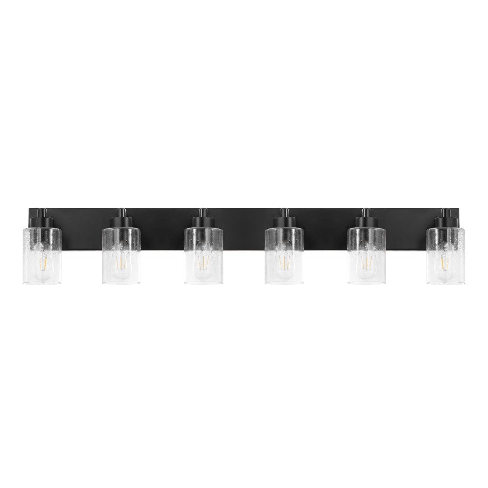 Margaret Seeded Glass/Iron Modern Contemporary LED Vanity Light