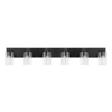 Margaret Seeded Glass/Iron Modern Contemporary LED Vanity Light