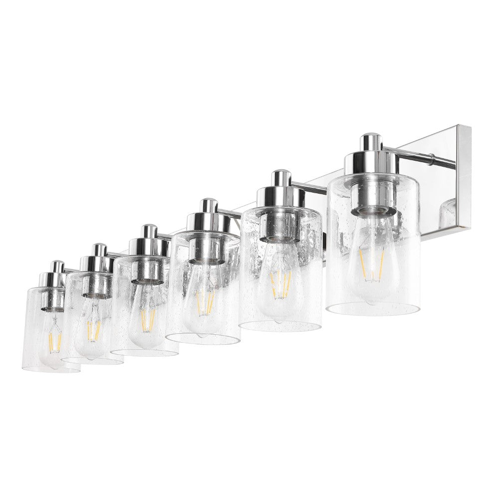 Margaret Seeded Glass/Iron Modern Contemporary LED Vanity Light