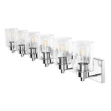 Margaret Seeded Glass/Iron Modern Contemporary LED Vanity Light