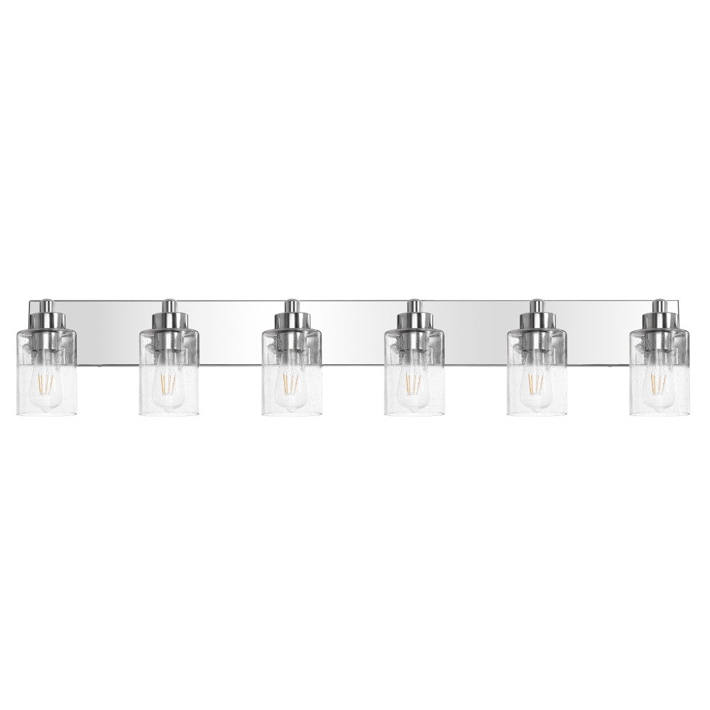 Margaret Seeded Glass/Iron Modern Contemporary LED Vanity Light
