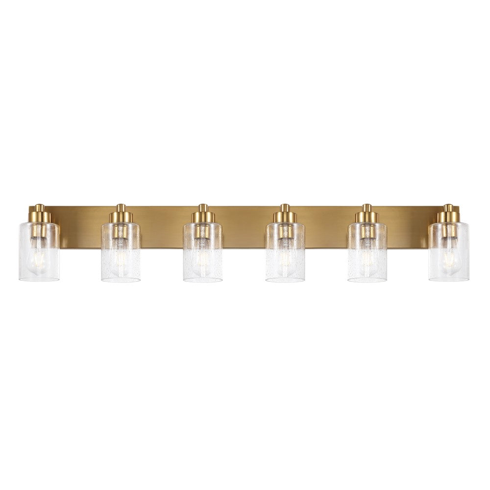 Margaret Seeded Glass/Iron Modern Contemporary LED Vanity Light