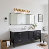 Margaret Seeded Glass/Iron Modern Contemporary LED Vanity Light