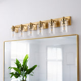Margaret Seeded Glass/Iron Modern Contemporary LED Vanity Light