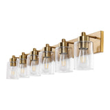 Margaret Seeded Glass/Iron Modern Contemporary LED Vanity Light