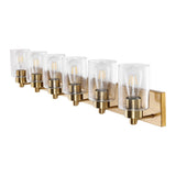 Margaret Seeded Glass/Iron Modern Contemporary LED Vanity Light
