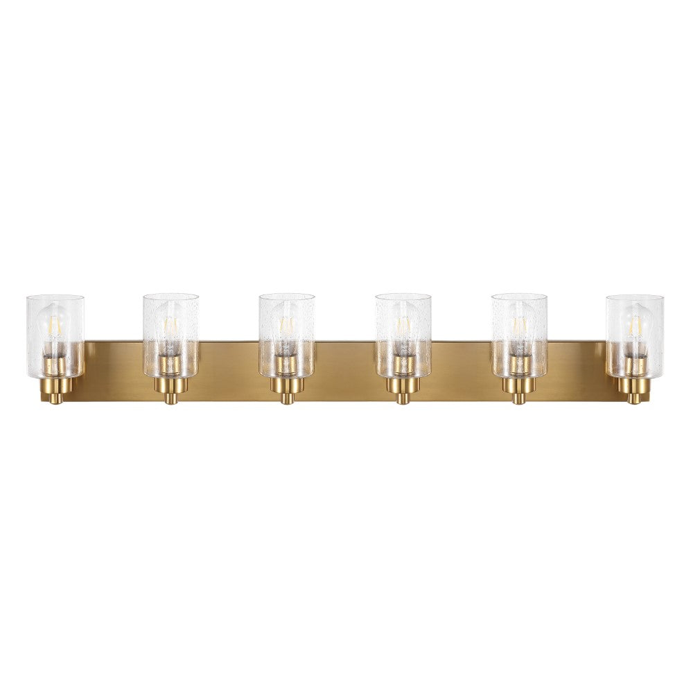 Margaret Seeded Glass/Iron Modern Contemporary LED Vanity Light