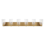 Margaret Seeded Glass/Iron Modern Contemporary LED Vanity Light