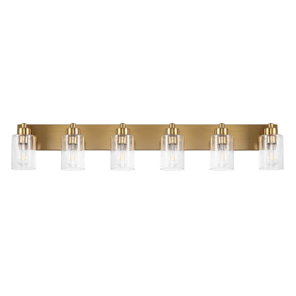 Margaret Seeded Glass/Iron Modern Contemporary LED Vanity Light