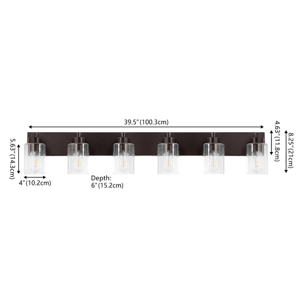 Dimension Image Oil Rubbed Bronze / 6 Light