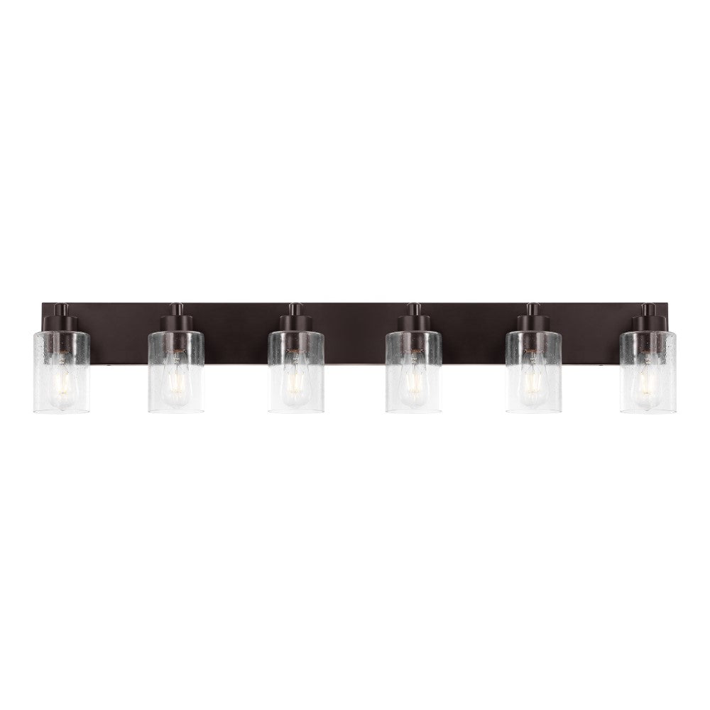 Margaret Seeded Glass/Iron Modern Contemporary LED Vanity Light